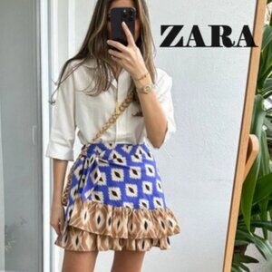 NWT Zara Printed Sarong Skirt